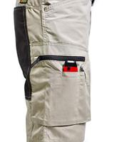 Blåkläder Service short stretch 14491845 | Stone/Zwart | Maat 54 - 7330509535707 - thumbnail