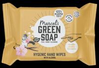 Marcel's Green Soap Hand wipes vanilla & cherry blossom bio 15 Stuks - thumbnail