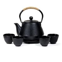 Tetsubin Theepot set 1 liter met Onderzetter + 4 Kopjes - thumbnail