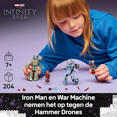 LEGO® MARVEL SUPER HEROES 76320 Iron Man & War machine VS hamer drones - thumbnail