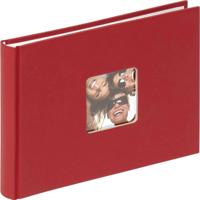 walther+ design FA-207-R Fotoalbum (b x h) 22 cm x 16 cm Rood 40 bladzijden - thumbnail