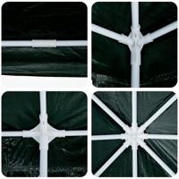 Partytent Groen en Wit 800 x 400 x 266 cm Polyester en staal - thumbnail