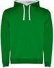 Roly RY1067K Kids´ Urban Hooded Sweatshirt - Kelly Green 20/White 01 - 5/6 years - thumbnail