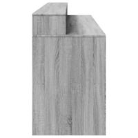 Bureau met LED-verlichting 200x55x91 cm hout grijs sonoma eiken - thumbnail