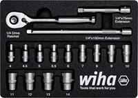 Wiha 44683 Dopsleutelinzetset 1/4 197 mm - thumbnail