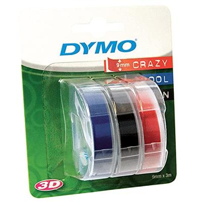DYMO 3D Labeltape voor lettertang Kunststof Tapekleur: Blauw-rood, Blauw-zwart Tekstkleur: Wit 9 mm 3 m - thumbnail