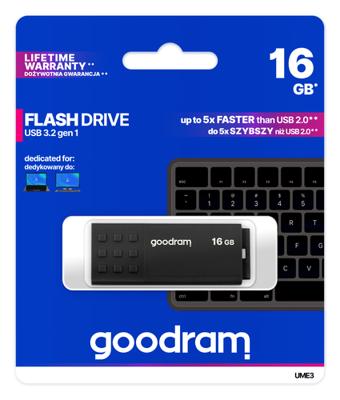 Goodram UME3 USB flash drive 16 GB USB Type-A 3.0 (3.1 Gen 1) Zwart