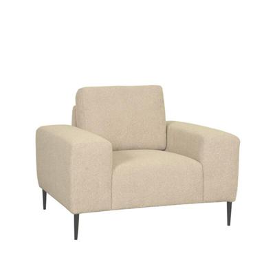 LABEL51 Fauteuil 'Ferraro' Bouclé, kleur Zand