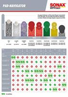 SONAX Polishing sponge red 165 da-cut pads - thumbnail