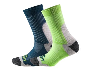 CRIVIT 2 Paar dames sportsokken (Blauw/groen, 39/40)
