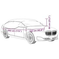 Autohoes half met haken L PEVA zilverkleurig - thumbnail