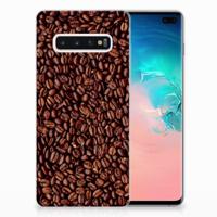 Samsung Galaxy S10 Plus | Siliconen Case | Koffiebonen - thumbnail