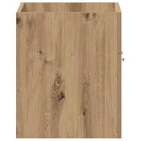 Wastafelkast 60x38,5x46 cm bewerkt hout artisanaal eikenkleur - thumbnail