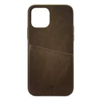 Senza Desire Leather Cover with Card Slot Apple iPhone 12/12 Pro Burned Olive - thumbnail