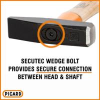 Picard Bankhamer | 800 g steellengte 350 mm | hickory | 1 stuk - 0001202-0800 0001202-0800 - thumbnail