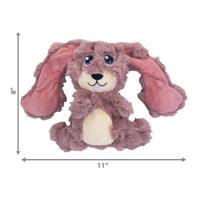 KONG SCRUMPLEZ BUNNY PLUCHE MET PIEP ROZE 21X28X8 CM - thumbnail
