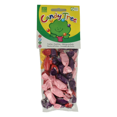 Candy Tree Zuurtjes fruitmix bio 100 Gram Candy Tree Zuurtjes fruitmix bio 100 Gram