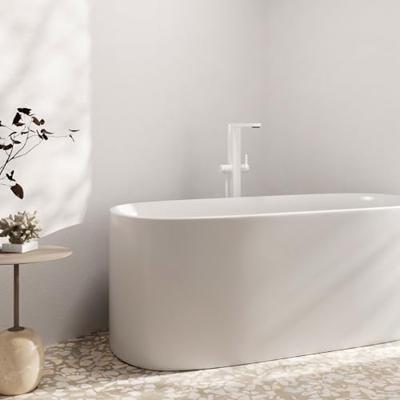 Hansgrohe Tecturis E ééngreeps badmengkraan vloergemonteerd, mat wit