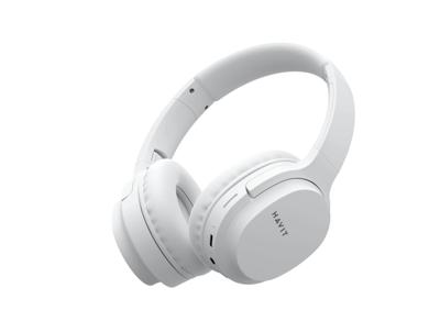 HAVIT I62 Draadloze Bluetooth Hoofdtelefoon, Over Ear, Wit - HIFI Geluid, Opvouwbaar, 17H Levensduur van de batterij, Type-C Poort