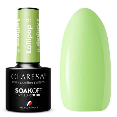Claresa uv/led gellak 5ml lollipop 8 Claresa uv/led gellak 5ml lollipop 8