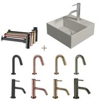 Salenzi Fonteinset Spy 30x30 cm Mat Grijs - spy3030setmgrijs - thumbnail