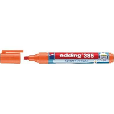 Viltstift edding 385 flipover penseel oranje | 10 stuks