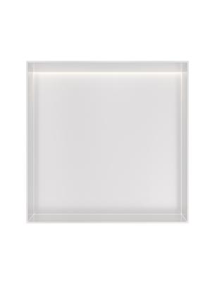 Hotbath &MORE Inbouwnis 30x30x10cm frameless + LED Mat Wit