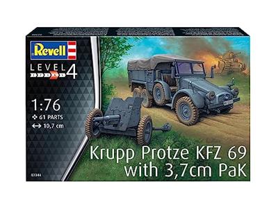 Revell 1/76 Krupp Protze KFZ 69 met 3.7cm PaK Revell 1/76 Krupp Protze KFZ 69 met 3.7cm PaK