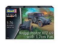 Revell 1/76 Krupp Protze KFZ 69 met 3.7cm PaK - thumbnail
