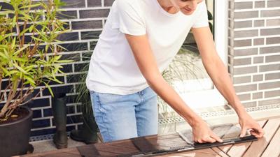 tesa Insect Stop 55298-00000-00 Vliegenhor voor deur (b x h) 0.95 m x 2.20 m Antraciet 1 stuk(s)