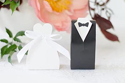 Bruiloft geschenkdoosjes wit (10st)