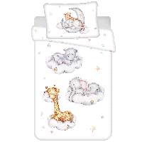 Sweet Home dekbedovertrek Animals in the Clouds - 100 x 135 cm - thumbnail