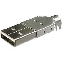 BKL Electronic 10120098 10120098 USB-stekker voor zelfbouw Stekker, recht Type A (A-USBPA-N) 1 stuk(s) - thumbnail