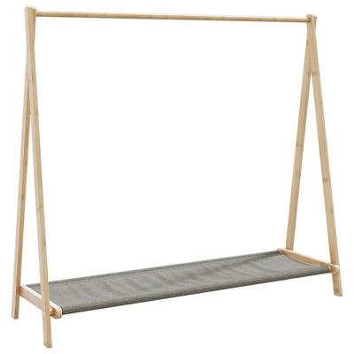 VidaXL Kledingrek met schappen 106x34x102 cm bamboe