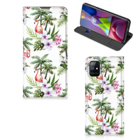 Samsung Galaxy M51 | Hoesje maken | Flamingo Palms - thumbnail