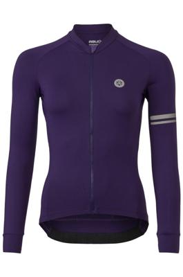 AGU Solid Fietsshirt Lange Mouwen Performance Ground Coffee Dames - Ground coffee - L