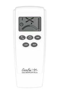 CasaFan AEROPLAN ECO 132 BN-SW Flügel Massivholz schwarz Plafondventilator 27 W (Ø x h) 132 cm x 310 mm Chroom (geborsteld) Met afstandsbediening, Timer, Met