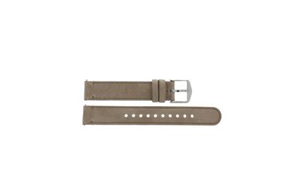 Horlogeband Fossil FTW1200 Leder Beige 16mm