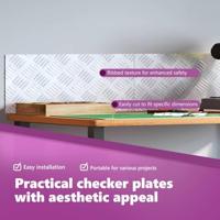 VidaXL Trap tread rechthoekig 2 pcs zilver 50 x 25 cm aluminium - thumbnail