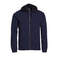 Clique 021044 Classic Hoody Full Zip - Zwart - M - thumbnail