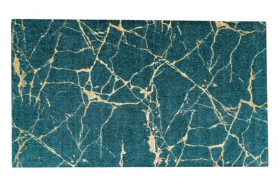 Design Tapijt MARBLE 240x160cm groen goud marmerlook plat geweven - 42616