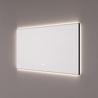 Spiegel Hipp Design SPV 12500 BL Rechthoek Met Frame Mat Zwart Met Verlichting Incl. Spiegelverwarming (Alle Maten) - thumbnail