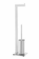 Zack LINEA Toiletbutler - 73x15x18cm - vrijstaand - mat geborsteld RVS 40382 - thumbnail