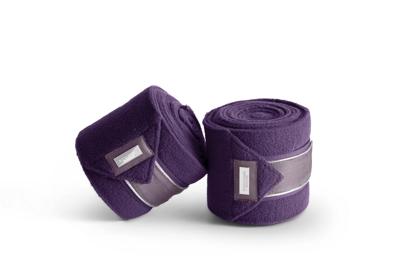 Equestrian Stockholm Fleece Bandages paars maat:one size Equestrian Stockholm Fleece Bandages paars maat:one size