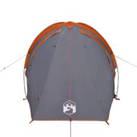 Tent 2-persoons 320x140x120 cm 185T taft grijs en oranje - thumbnail