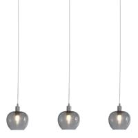 Steinhauer - Lotus - hanglamp 3 lichts E14 - staal - thumbnail