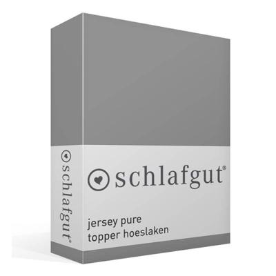 Schlafgut Schlafgut Pure Jersey Topper Hoeslaken L - 140x200 - 160x220 128 Grey Mid