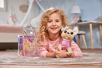 Simba Chi chi love shimmer knuffelhond in tas