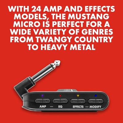 Fender Mustang Micro hoofdtelefoon gitaarversterker met bluetooth - thumbnail
