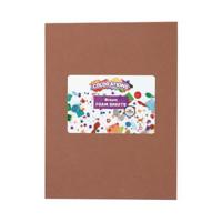 Colorations - foam vellen bruin, 10st. - thumbnail